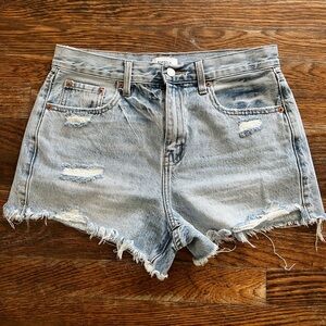 Pistola Blue Jean Shorts Distressed Raw Hem little used.